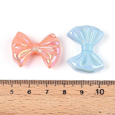 UV Plating Opaque Acrylic Beads OACR-T028-57-1
