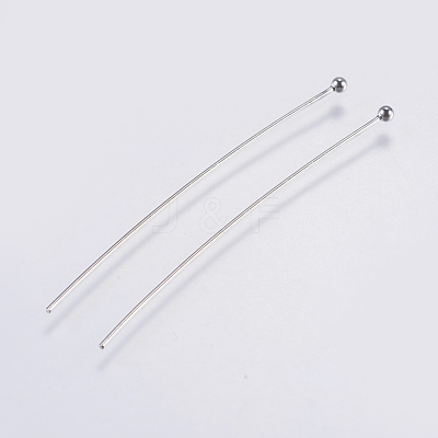 Tarnish Resistant 304 Stainless Steel Ball Head Pins STAS-F146-02P-50mm-1