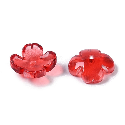 Baking Paint Glass Bead Caps GLAA-S202-04A-1