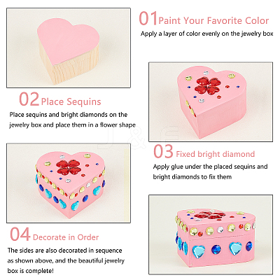 DIY Jewelry Boxes Kits DIY-PH0027-22-1