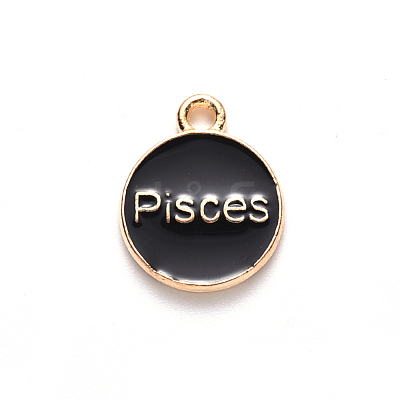 Alloy Enamel Pendants X-ENAM-S124-01A-08H-1