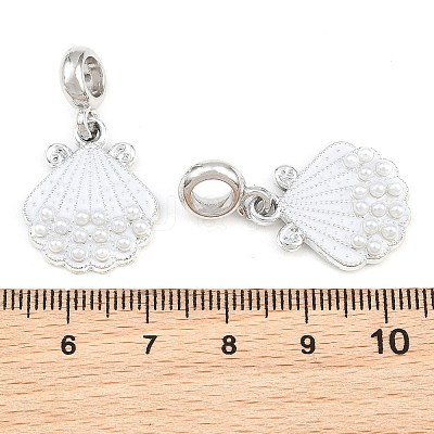 Alloy Enamel European Dangle Charms AL-CBAC2D3-03P-01-1