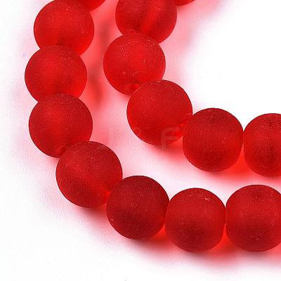 Transparent Glass Beads Strands GLAA-T032-T8mm-MD09-1