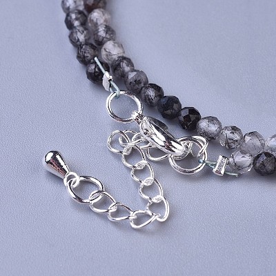 Natural Rutilated Quartz Beaded Necklaces NJEW-K114-C-A05-1