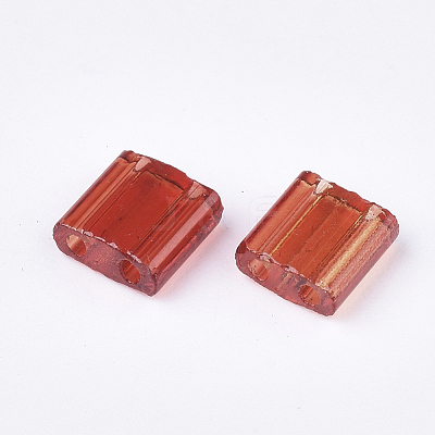 2-Hole Transparent Glass Seed Beads SEED-S023-25C-03-1