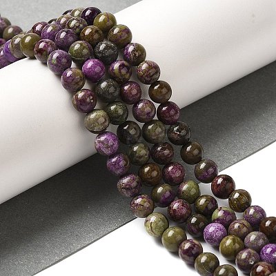 Natural Atlantisite Stichtite Beads Strands G-H034-A02-02-1