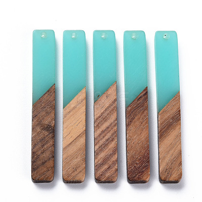 Resin & Walnut Wood Big Pendants RESI-S358-39L-1