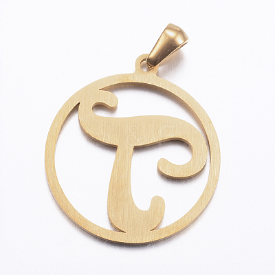 Ion Plating(IP) 304 Stainless Steel Pendants STAS-K162-073G-1