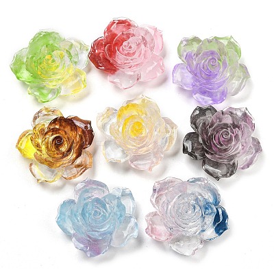Luminous Transparent Epoxy Resin Decoden Cabochons CRES-M032-04A-1