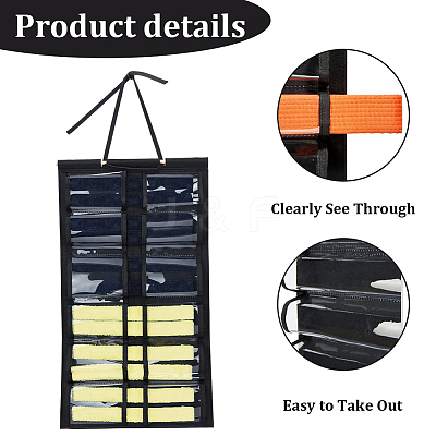 Soft Felt Taekwondo Belt Organizer Display Bags ODIS-WH20009-10A-1