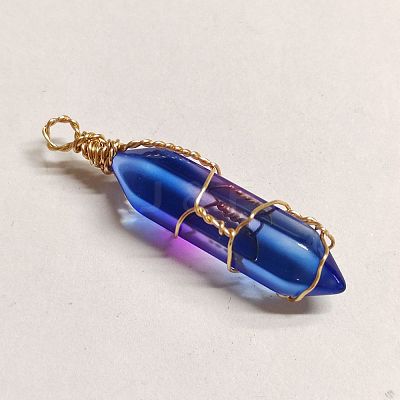 Glass Pendants PALLOY-CJ00013-04-1
