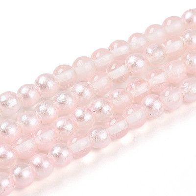 Baking Paint Transparent Glass Beads X1-DGLA-N011-4mm-03-1