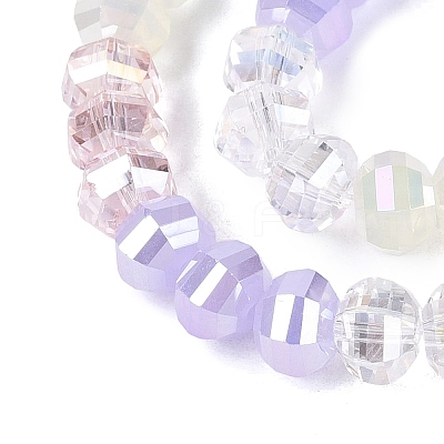 Electroplate Mixed Styles Glass Beads Strands EGLA-N022-14A-A01-1