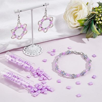 304Pcs 2-Hole Glass Seed Beads SEED-NB0001-70-1