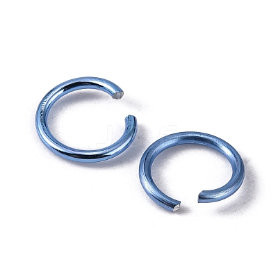 Anodized Aluminum Open Jump Rings X-ALUM-R005-0.8x6-19-1