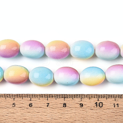 Spray Painted Synthetic Turquoise Beads Strands TURQ-T004-15C-1