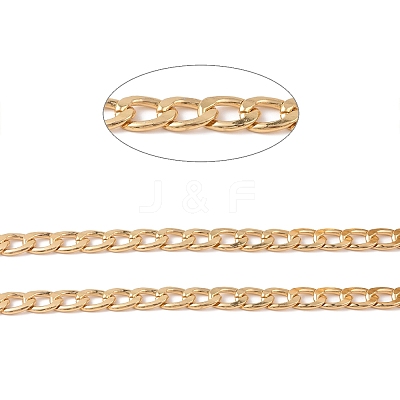 Oval Oxidation Aluminum Curb Chains CHA-K003-07G-1