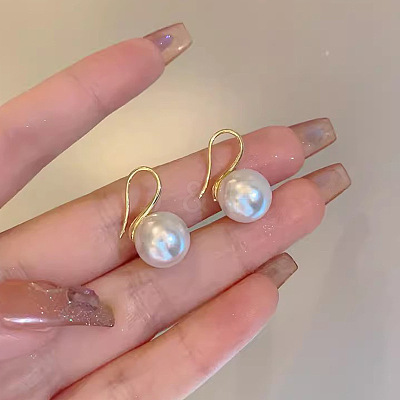 Alloy Imitation Pearl Dangle Earrings WGC0511-06-1