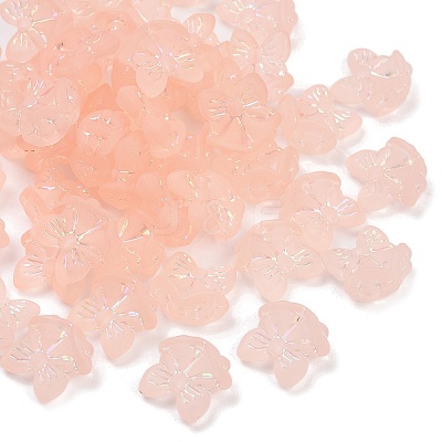 Frosted Transparent Acrylic Beads X1-OACR-P029-18B-02-1