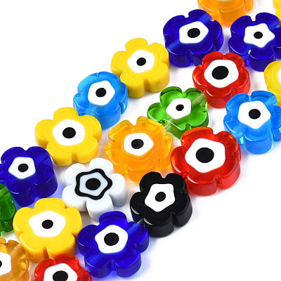 Handmade Lampwork Beads Strands LAMP-N023-002B-04-1