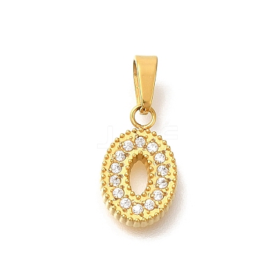 Ion Plating(IP) 304 Stainless Steel Micro Pave Cubic Zirconia Pendants STAS-H228-04G-05-1
