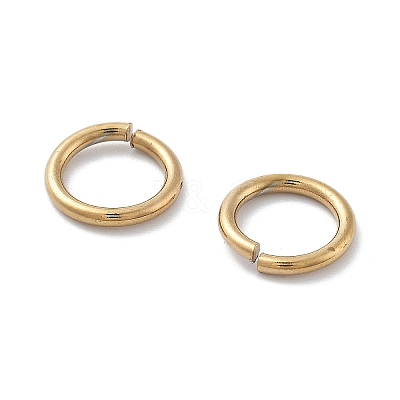 Ion Plating(IP) 304 Stainless Steel Open Jump Rings STAS-M081-02G-02-1
