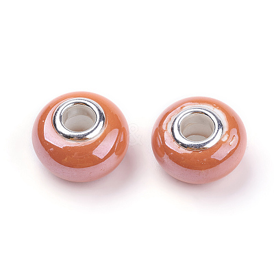 Handmade Porcelain European Beads for Jewelry Making X-OPDL-G001-2-1