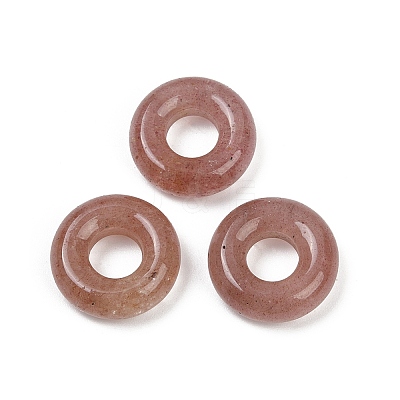 Natural Strawberry Quartz Pendants G-G202-07C-1