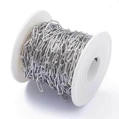 Tarnish Resistant 304 Stainless Steel Paperclip Chains CHS-H031-02P-1