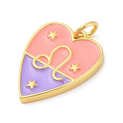 Brass Enamel Pendants LS-KK-Z077-01G-11-1