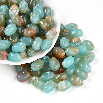 Transparent Acrylic Beads TACR-T028-38H-1