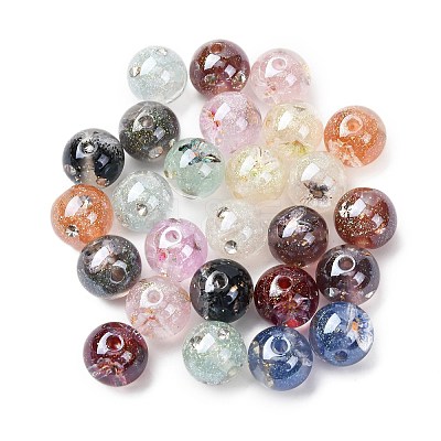 Luminous Transparent Resin & Glitter Powder Beads RESI-C073-16-1