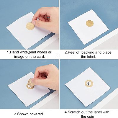 Coated Scratch Off Film Password Sticker DIY-WH0184-42D-1