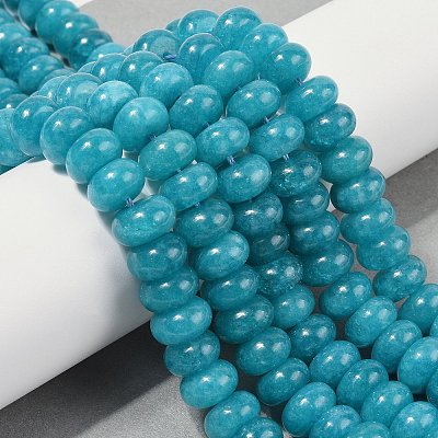 Dyed Natural White Jade Beads Strands G-G107-A07-01-1