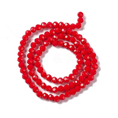 Faceted(32 Facets) Glass Beads Strands LS-EGLA-J042-35B-05-1