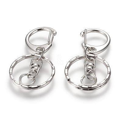 Alloy Keychain Clasp Findings PALLOY-T010-07P-1