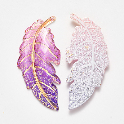 Transparent Acrylic Big Pendants TACR-R140-03C-1