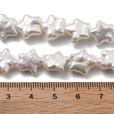 Natural Baroque Keshi Pearl Beads Strands PEAR-P064-04B-01A-1