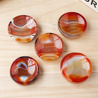 Natural Red Agate Demagnetizing Bowl Display Decorations PW-WG14B5A-01-1