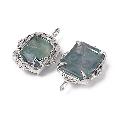 Natural Colorful Fluorite Pendants G-I381-01P-02-1