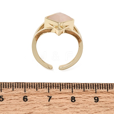 Brass Micro Pave Cubic Zirconia Cuff Rings for Women GG-CBA7610-11G-08-1