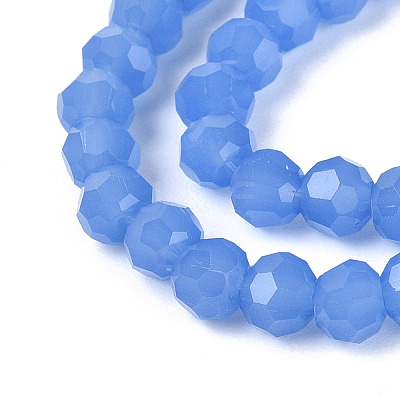 Faceted(32 Facets) Glass Beads Strands EGLA-J042-36A-02-1
