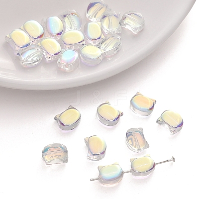 10Pcs Electroplate Glass Beads PW-WG5CD4E-07-1