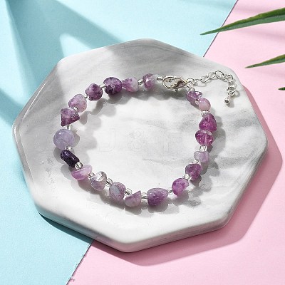 Natural Quartz Chips Bracelets for Women BJEW-H623-01S-02-1