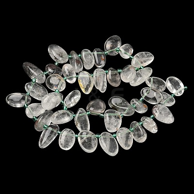 Natural Green Lodolite Quartz Beads Strands G-P604-A20-01-1