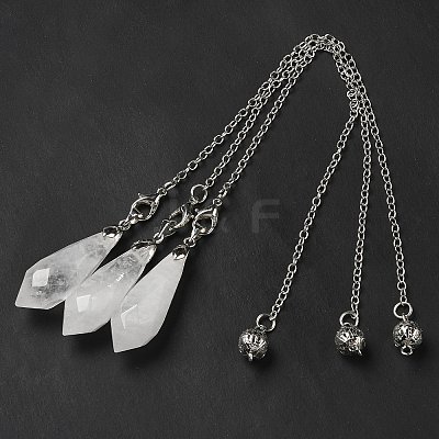Natural Quartz Crystal Dowsing Pendulum Big Pendants G-H286-03P-01-1