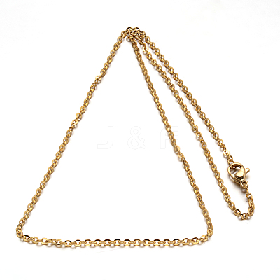 304 Stainless Steel Cable Chain Necklace STAS-L164C-01-1