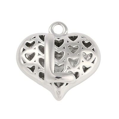 Hollow Brass Pendants for Valentine's Day KK-M289-03L-P-1