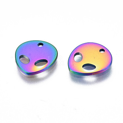 Ion Plating(IP) 201 Stainless Steel Charms X-STAS-S119-136-1