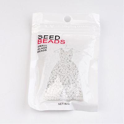 8/0 Opaque Colours Round Glass Seed Beads X-SEED-A010-3mm-41-1